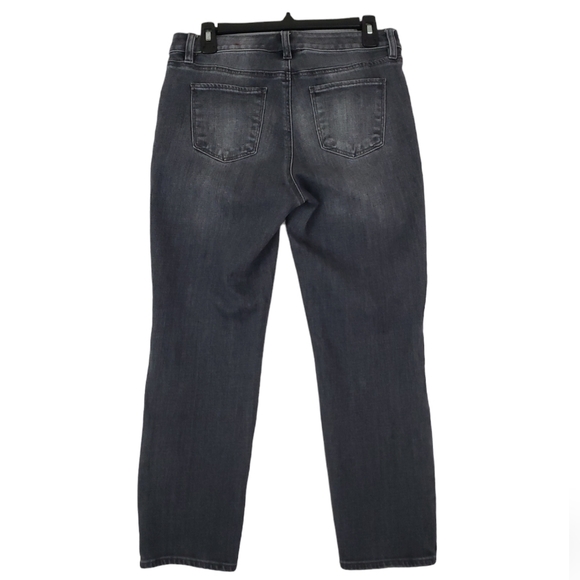 Talbots~Size 6 Petite~Black Denim Flawless Five Pocket Slim Ankle Curvy Jeans. - Picture 11 of 11